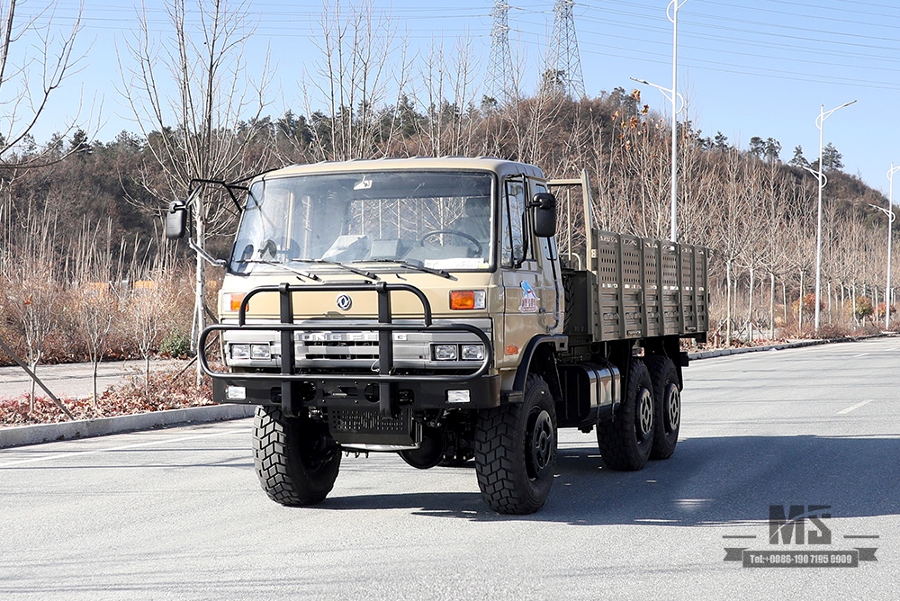 EQ2102 Dongfeng Six Wheel Drive Off Road Truck_ 6×6 Camel Grey One and a Half 153 Cab Transportation Truck_Dongfeng Classic AWD Truck Export Special Purpose Vehicle