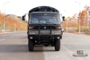 Dongfeng Six wheel Drive EQ2102 Off-road Truck_190 HP Three-axle Black Cargo Truck With Tarpaulin poles_All-wheel drive EQ2102G Export Special Purpose Vehicle
