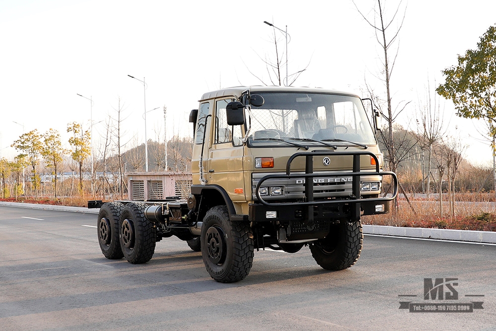 6×6 EQ2102 Dongfeng Off Road Truck Chassis_ Six Wheel Drive One and a Half 153 Cab Truck Chassis_Dongfeng AWD Export Special Purpose Vehicle Chassis