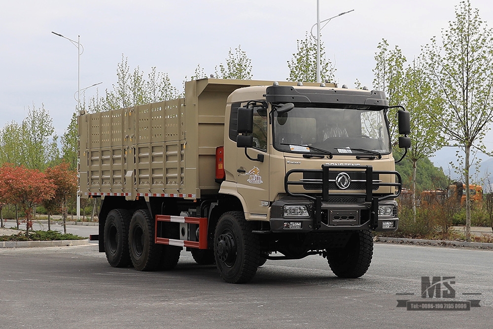 Dongfeng 6×6 Off-road Special Dump Truck_260hp Six-wheel Drive Three-axle Rear 7T/13T Twin-tire Mining Truck Tipper Truck_6WD Export Special Vehicle