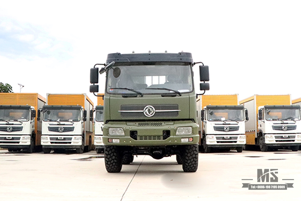 190hp Six wheel Drive Dongfeng Off Road Truck _ 6×6 Dongfeng Flat Head One and a Half Row Cargo Truck Vehicle AWD 6*6 Export Special Vehicle