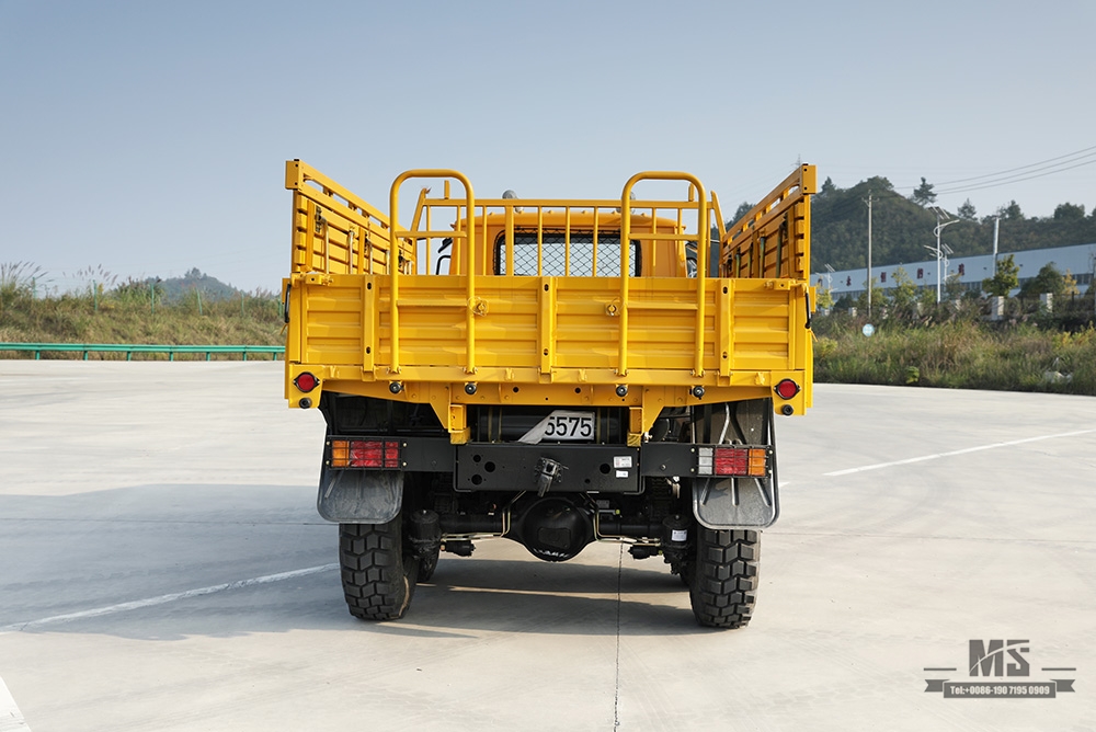 170 hp Dongfeng Six-wheel drive EQ2082 Truck_Gold Yellow 6*6 Single Row Pointed Head Off-road Special Truck_6×6 pointed 25Y Truck Export Special Vehicle