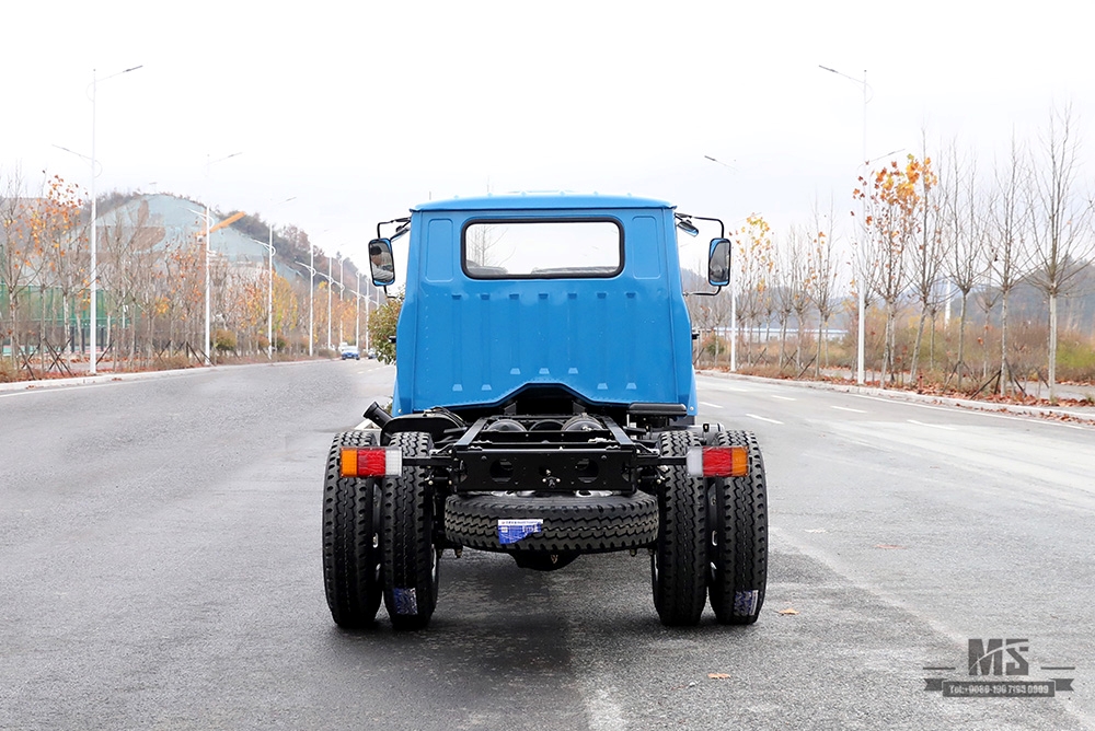 Dongfeng Four Wheel Drive Tipper Truck Chassis _170hp Blue 4*4 Single Row Pointed Head Dump Truck Chassis Mining Trucks Chassis_Export Special Vehicle