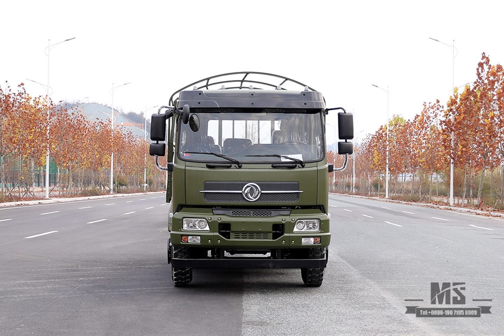 210hp Dongfeng 6*4 Off Road Truck _Dongfeng 6x4 Flathead One-and-a-half Cargo Truck With tarpaulin pole_Export Special Vehicle