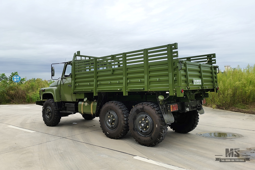 170 hp EQ2082 Dongfeng Six-wheel drive Truck_6*6 Single Row Pointed Head Off-road Special Truck_6×6 pointed 25Y Truck Export Special Vehicle