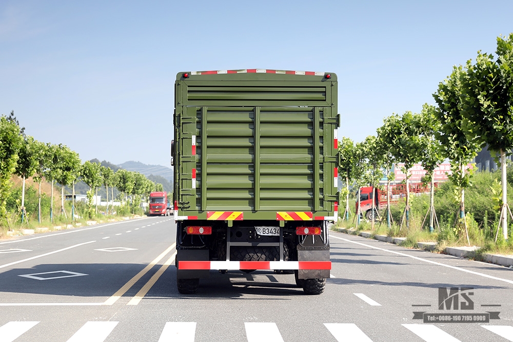 340 hp Dongfeng Six Wheel Drive Off-road Cargo Truck_6*6 15T High Container Heavy Duty Truck_6WD Special Logistics Truck for Export