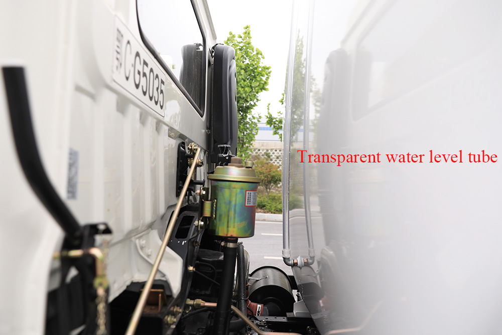 Transparent water level tube