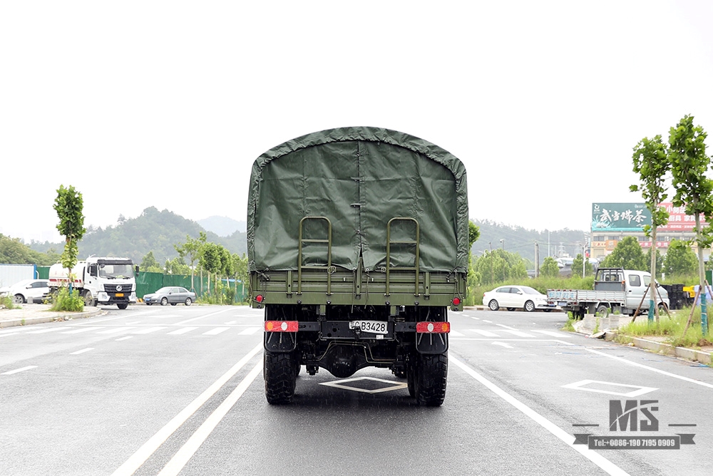 Dongfeng Six wheel Drive Truck for Sale_6*6 Army Green Flathead Head Truck Manufacturer_Dongfeng 6WD Export Special Vehicle