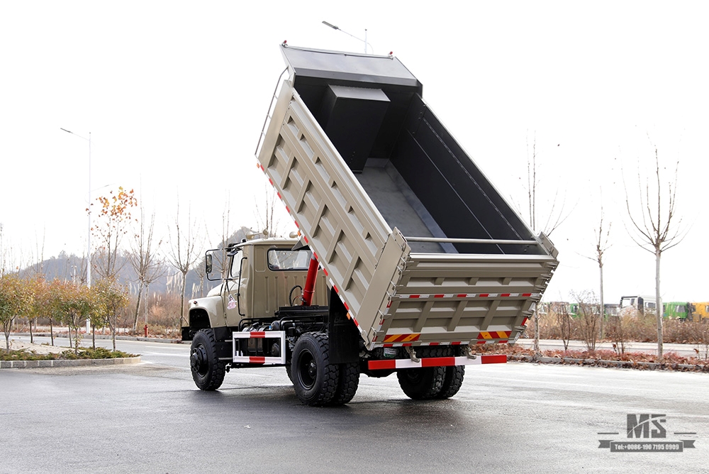 Dongfeng Four-wheel Drive Dump Truck_240hp Long Head Cab Off-road Tipper Truck_4*4 Customised Export Special Purpose Vehicle