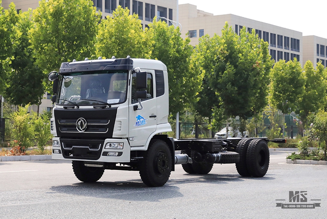 Dongfeng 4×2 Truck Mounted Crane Chassis 266hp New Flathead Cabin Row Half Chassis with Truck Crane Export Special Chassis