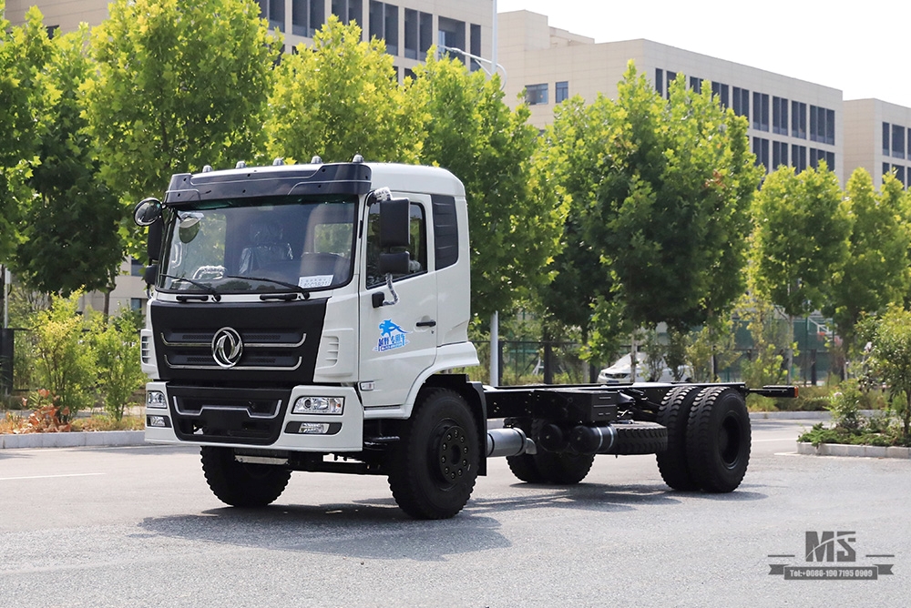 Dongfeng 4×2 Truck Mounted Crane Chassis 266hp New Flathead Cabin Row Half Chassis with Truck Crane Export Special Chassis