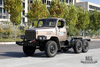 170 hp Champagne Gold EQ2082 Chassis_Dongfeng six-wheel drive off-road truck chassis_Double glass 240 transport vehicle_6×6 pointed 25Y truck export special chassis