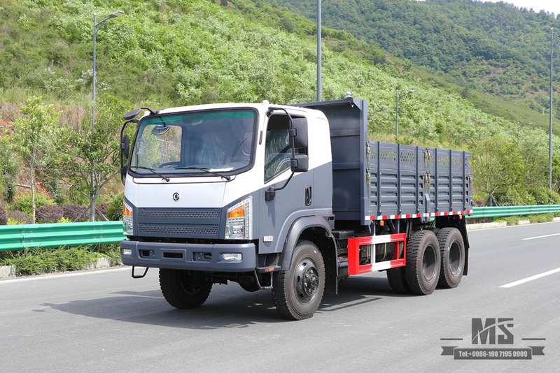 5T 6WD Light Dump Truck_6*6 260hp Diesel Off-road Tipper Truck_Six Wheel Drive Dongfeng Bobcat Dump Truck for Sale_Export Special Purpose Vehicle