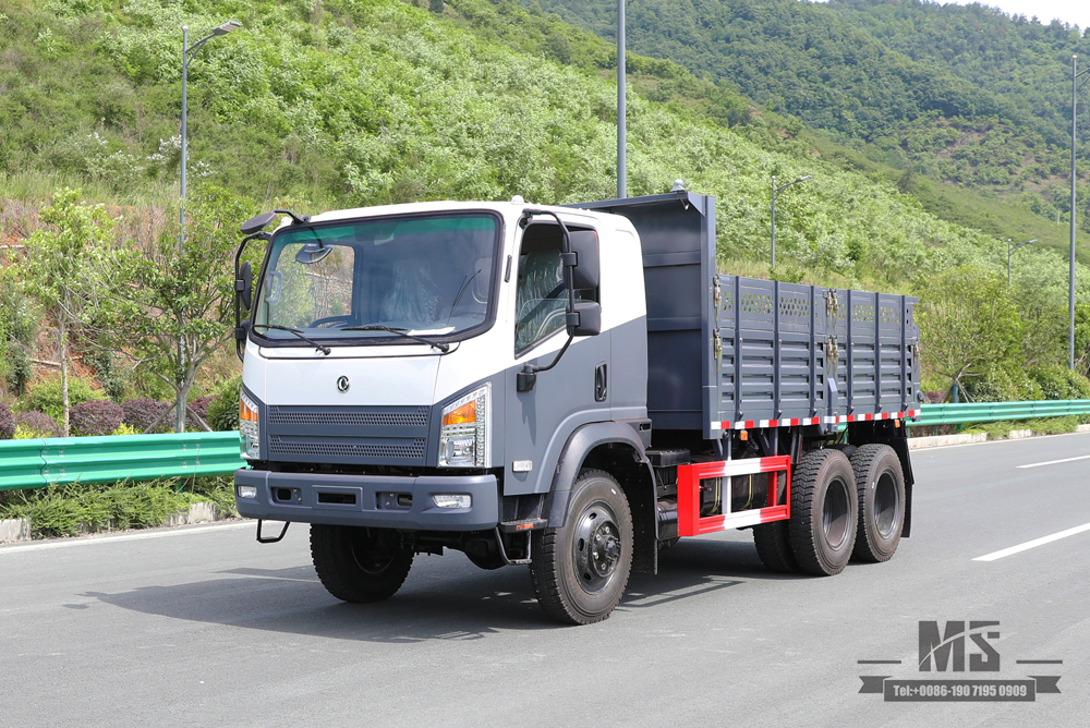 5T 6WD Light Dump Truck_6*6 260hp Diesel Off-road Tipper Truck_Six Wheel Drive Dongfeng Bobcat Dump Truck for Sale_Export Special Purpose Vehicle