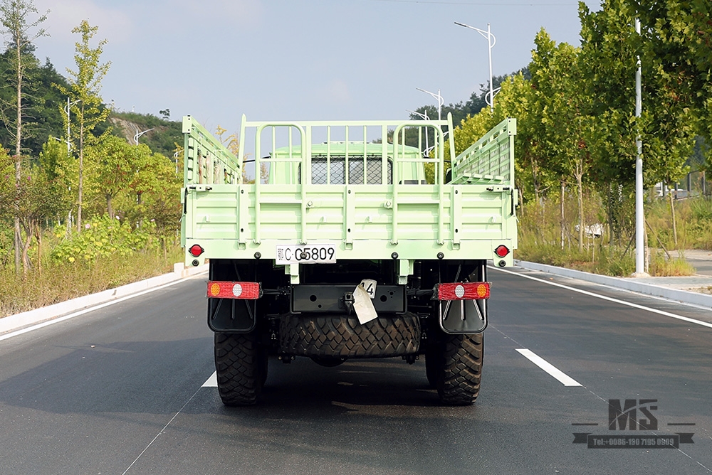 Mint Green Dongfeng Six Wheel Drive Off Road Truck_190hp Dongfeng EQ2100 Single Row Pointed Head AWD Transportation Vehicle_Export Special Purpose Vehicle 