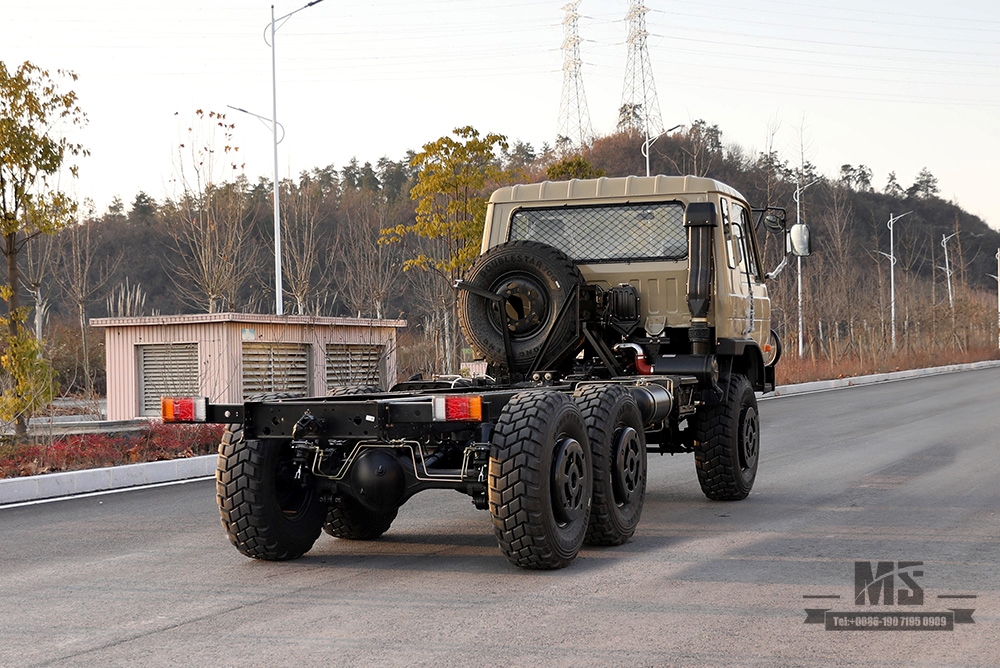 6×6 EQ2102 Dongfeng Off Road Truck Chassis_ Six Wheel Drive One and a Half 153 Cab Truck Chassis_Dongfeng AWD Export Special Purpose Vehicle Chassis