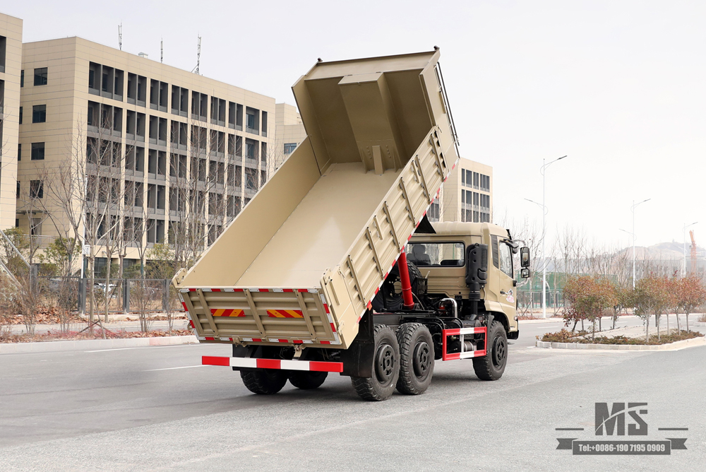 210hp 6*6 Dongfeng Dump Truck_ Flat Head Tipper Truck Six Wheel Drive Off Road Transportation Truck for Sale_Export Special Vehicle