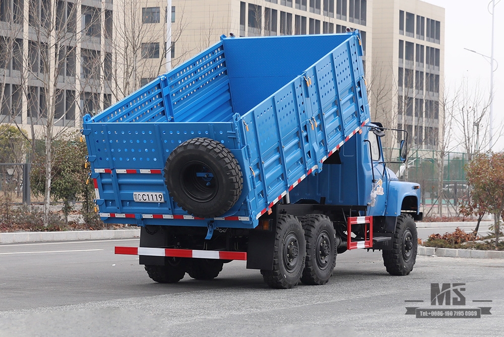 170 hp EQ2082 Dump Truck_Dongfeng six-wheel drive EQ2082 off-road Dump truck_Double glass 240 transport vehicle_6×6 pointed 25Y truck export special vehicle
