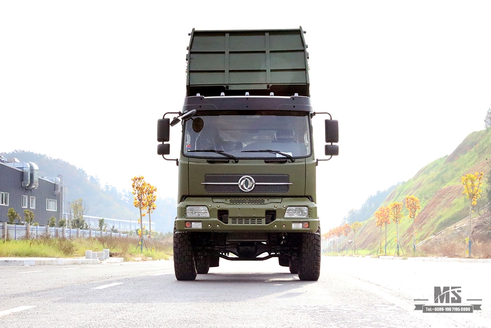 Dongfeng 4*4 Off Road Dump Truck_Dongfeng 210hp 4×4 Off-road Flathead Row Half Truck_Export Special Vehicle