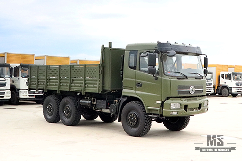 190hp Six wheel Drive Dongfeng Off Road Truck _ 6×6 Dongfeng Flat Head One and a Half Row Cargo Truck Vehicle AWD 6*6 Export Special Vehicle