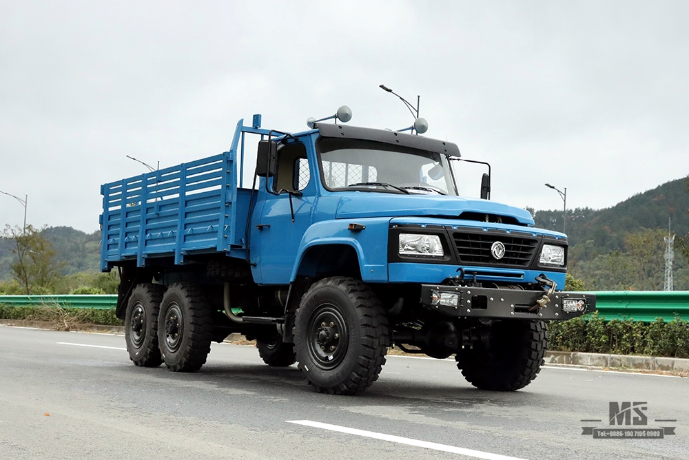 170 hp Dongfeng Six-wheel drive EQ2082_6*6 Single Row Pointed Head Off-road Special Truck_240 Transport Vehicle_6×6 pointed 25Y Truck Export Special Vehicle