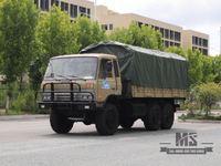 Dongfeng Six wheel Drive Camel Gray EQ2102 Off-road Truck made in china 190 HP Three-axle Camel Gray Cargo Truck With Tarpaulin poles