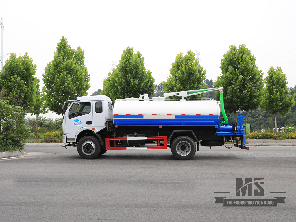Dongfeng 4x2 sewage suction truck | Vacuum truck | 8-speed special vehicle | China | Tanker truck.