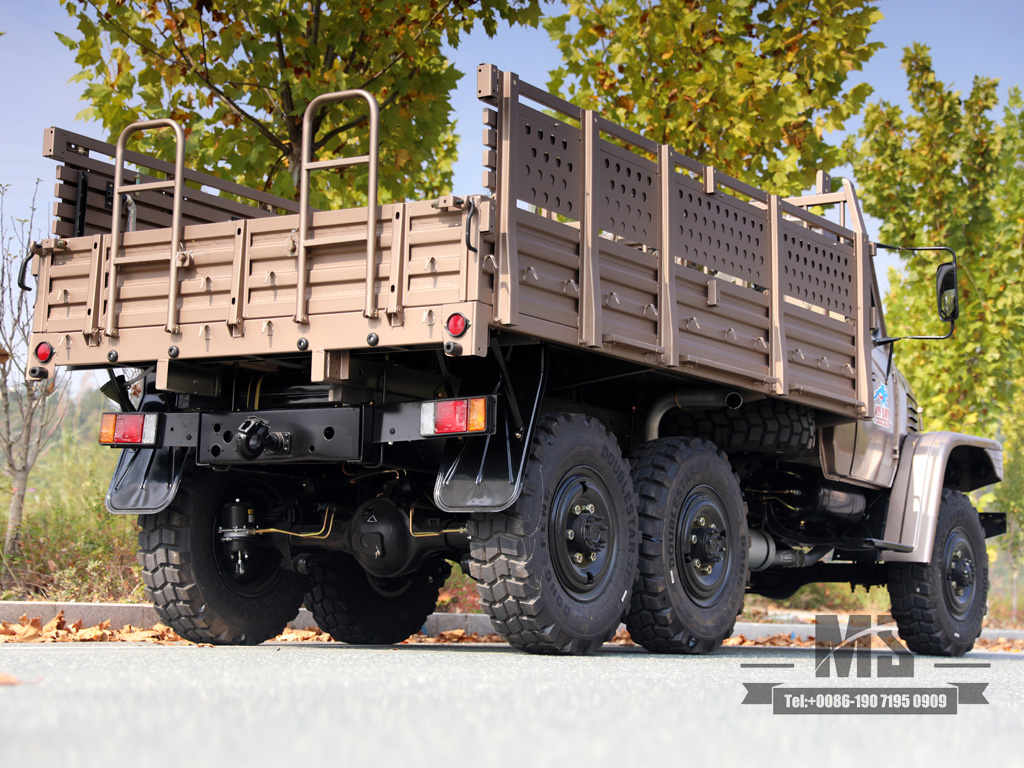 Classic EQ2082 Champagne Color Vehicle 6x6 Dongfeng pointed single row Mining Trucks Special Purpose Vehicle