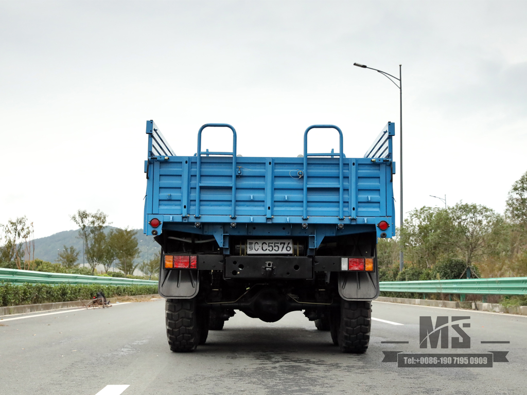 170 Hp Dongfeng EQ2082_Six-wheel Drive Off-road Special Truck_Double Glass Single Row 240 Transport Vehicle_6×6 Pointed 25Y Truck