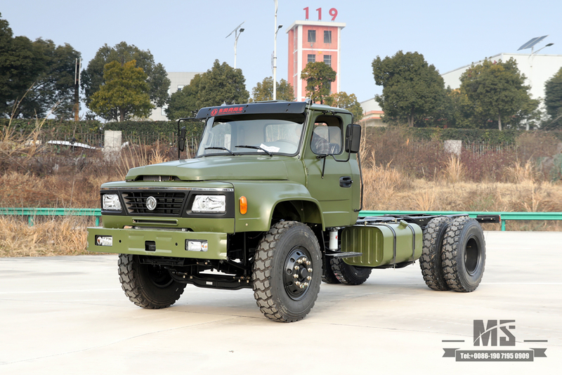 Dongfeng 4*2 Off Road Chassis_210 hp Tip Head Single Row Cargo Truck Chassis for sale_Dongfeng Export Special Vehicle Chassis