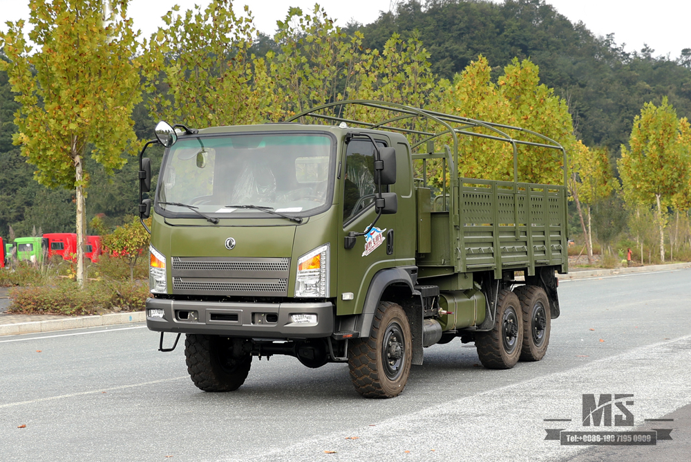 Flathead EQ240 Dongfeng 6WD Off-road Truck_EQ2082 Diesel Cargo Truck Factory_Dongfeng 6x6 All-Wheel Drive Civilian Off-road Truck for Sale_Export Special Vehicle