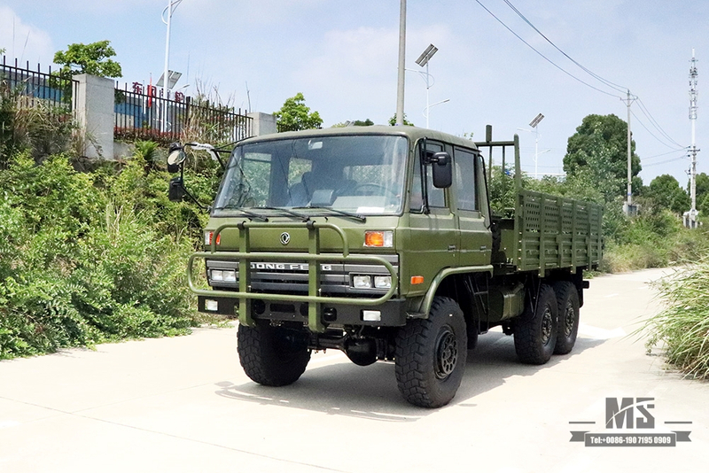 Dongfeng Six Wheel Drive EQ2102 Off Road Truck_6×6 Army Green Double Row 153 Cab Cargo Truck 6WD Transportation Truck For Sale_Export Special Vehicle