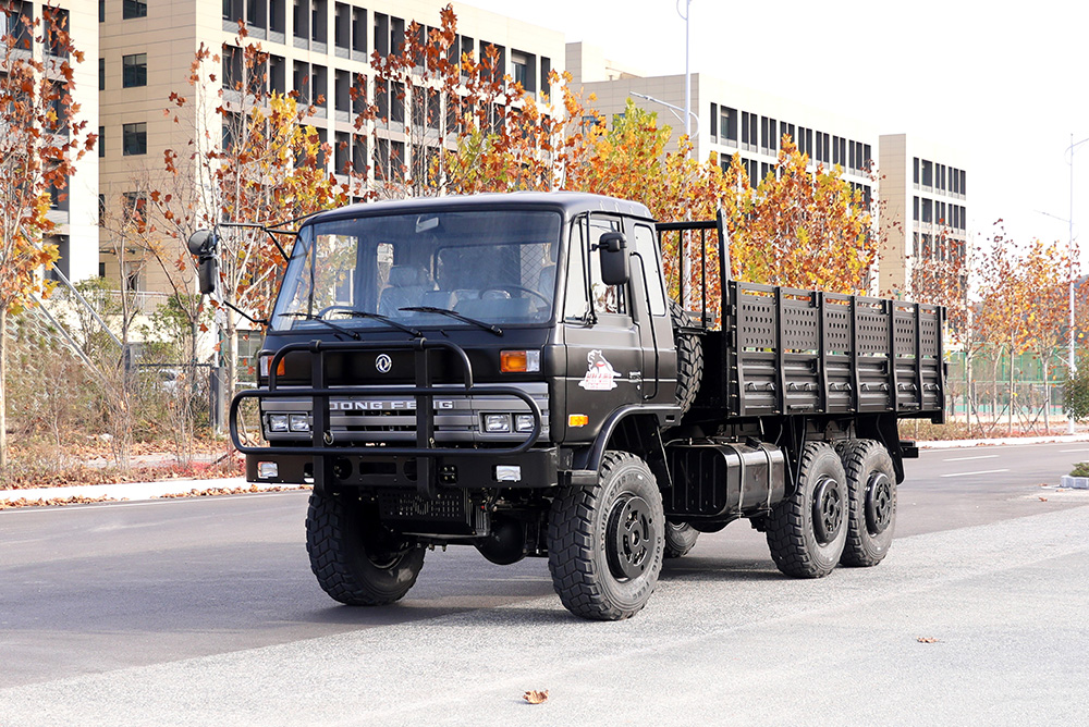Dongfeng EQ2102 Off-road Truck_190 HP 3.5T Three-axle Six wheel Drive Black Cargo Vehicle_All-wheel drive EQ2102G Export Special Purpose Vehicle
