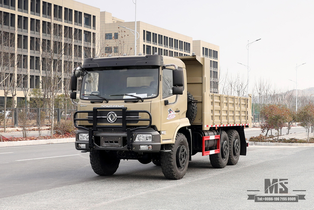 210hp Dongfeng Six Wheel Drive Dump Truck_ 6×6 Flat Head Tipper Truck 6*6 Off Road Transportation Truck_Export Special Vehicle