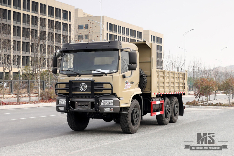 210hp Dongfeng Six Wheel Drive Dump Truck_ 6×6 Flat Head Tipper Truck 6*6 Off Road Transportation Truck_Export Special Vehicle