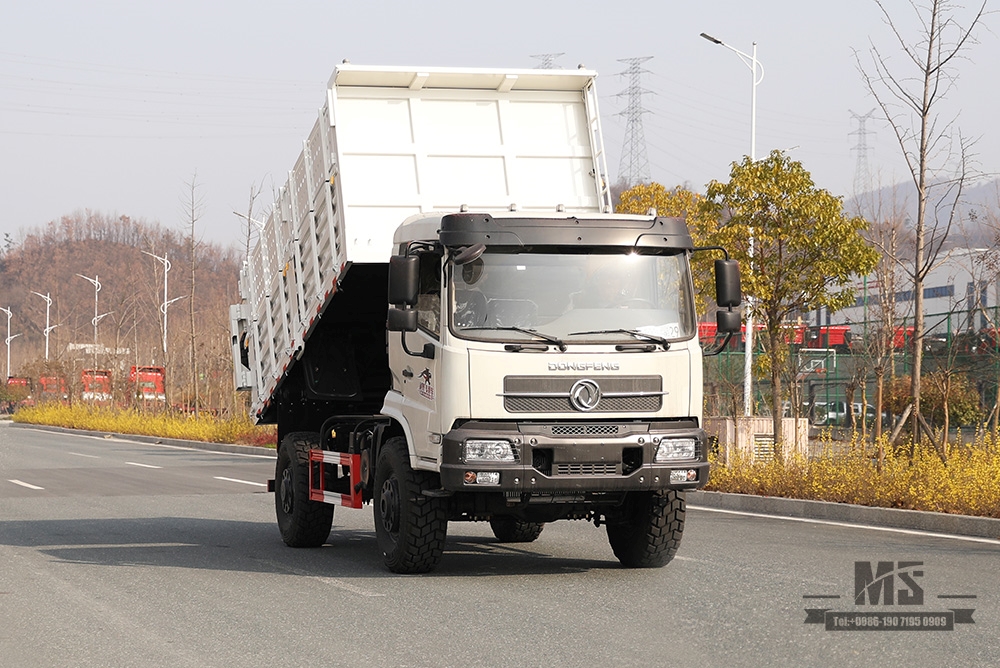 Dongfeng Four Wheel Drive 13T Dump truck_210hp 4x4 Mining Tipper Truck container height off-road truck_Two-axle Export Special Purpose Vehicle