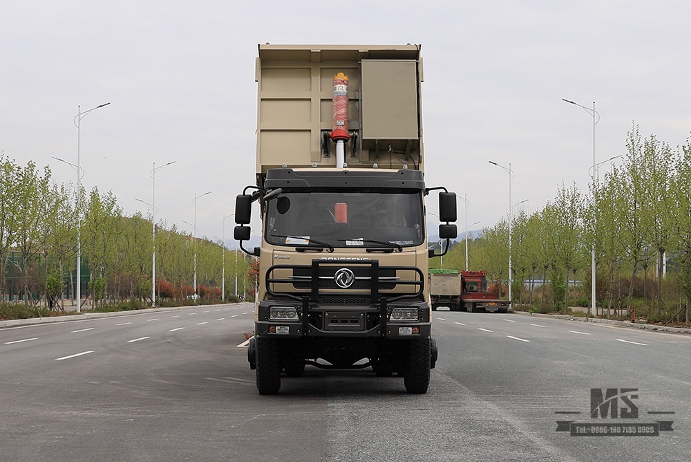 260hp Dongfeng Six Wheel Drive Dump Truck_6*6 Flat Head Single Row Tipper Truck Off Road Transportation Truck_Export Special Vehicle