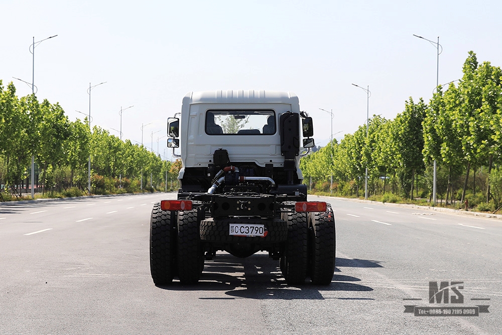 266 HP Dongfeng Six-wheel drive Off-road Chassis_6×6 Flathead Row Half Special Chassis_All-wheel Drive Three-axle 7T/13T/13T Transportation Truck Chassis_Export Special Vehicle