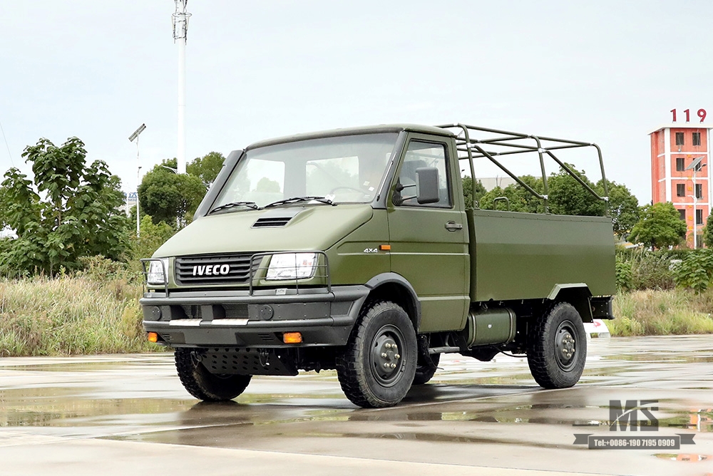 4×4 Iveco Four Wheel Drive Truck Green 4*4 Off Road Iveco Truck Short Head Small Vehicle 4WD Export Special Vehicle Customised Conversion