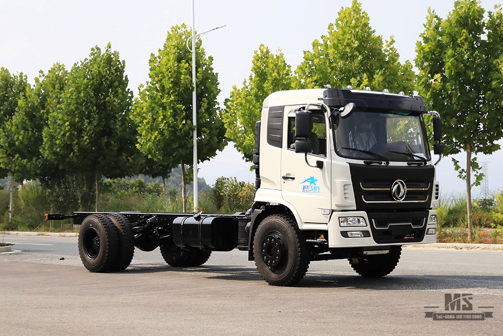 Dongfeng 4×2 Truck Mounted Crane Chassis 266hp New Flathead Cabin Row Half Chassis with Truck Crane Export Special Chassis