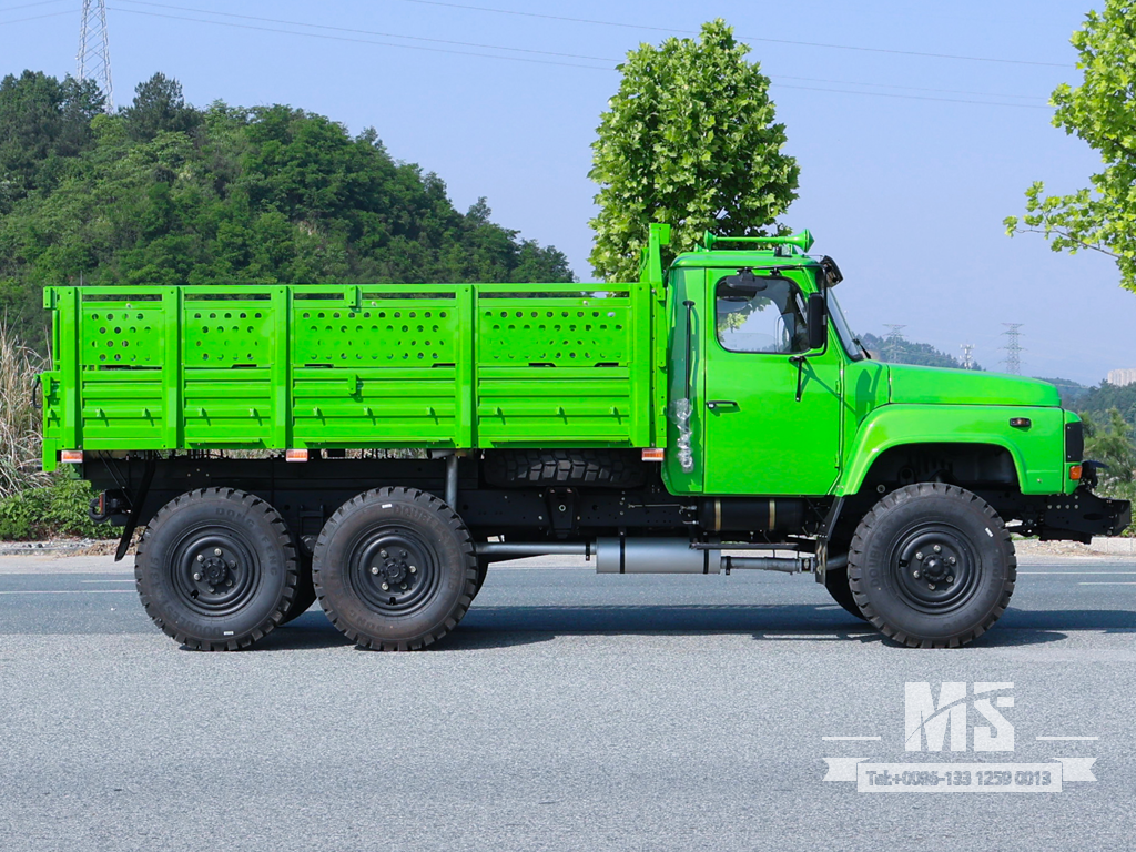 6X6 Dongfeng Turquoise EQ2082 SingleRow Cab Trucks 6WD Off-road Trucks