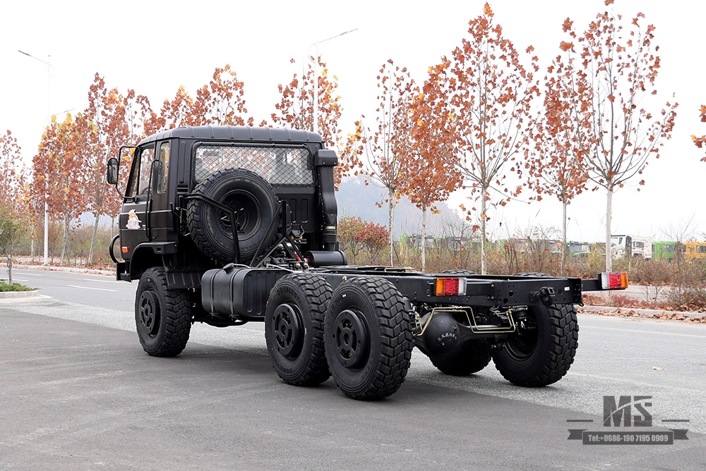 190 HP Dongfeng EQ2102 Off-road Three-axle Truck Chassis_Black Six wheel Drive Black Cargo Truck Chassis_All-wheel drive EQ2102G Export Special Purpose Vehicle Chassis