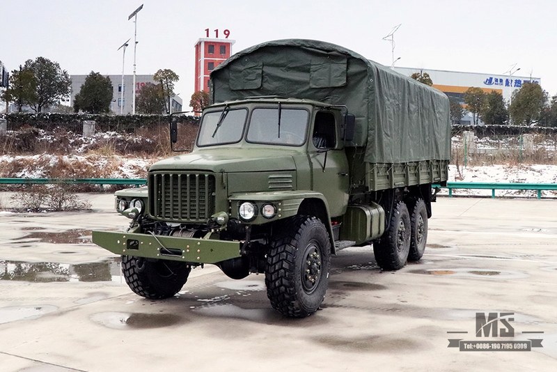 Dongfeng Six wheel Drive EQ2100 Off-road Truck_6*6 3.5 T Classic Army Green Long Head Truck With Tarpaulin Pole for sale_Dongfeng 245 Diesel Troop Carrier Export Special Vehicle 