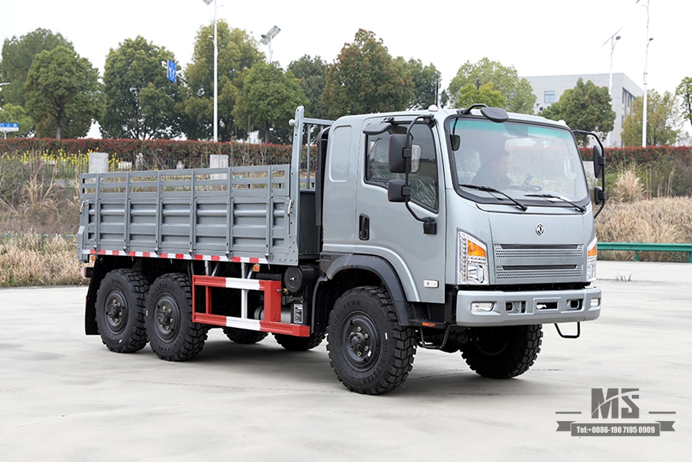 Dongfeng six-wheel drive flat-head AWD truck configuration_6×6 190HP off-road light truck manufacturer_6*6 export special vehicle quotation