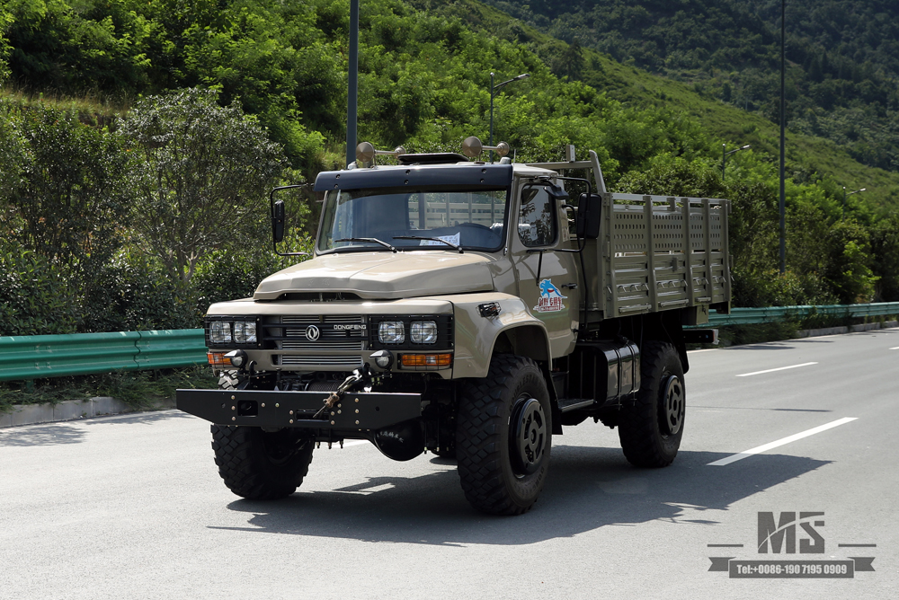 Dongfeng Four Wheel Drive Cargo Truck Long-head 2.5-ton Off-road Truck_4*4 New Pointed Cab Truck_Long-distance Truck with Winch Export Special Purpose Vehicle