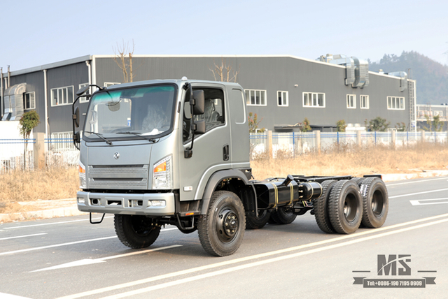 EQ2082 Six Wheel Drive Dongfeng Flathead Truck Chassis Modification_ 6WD"Bobcat" Small Truck Chassis Configuration_6*6 Export Special Vehicle Chassis Manufacturer