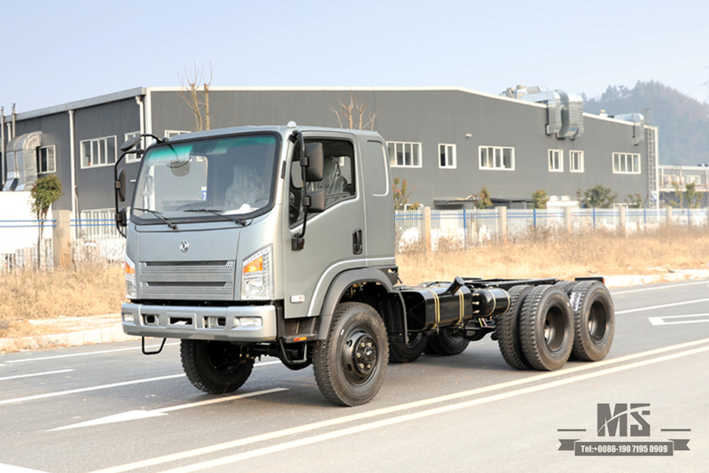 EQ2082 Six Wheel Drive Dongfeng Flathead Truck Chassis Modification_ 6WD"Bobcat" Small Truck Chassis Configuration_6*6 Export Special Vehicle Chassis Manufacturer
