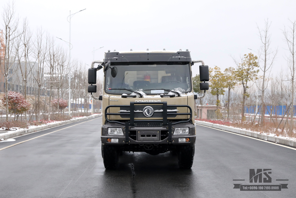 Six Wheel Drive Dongfeng Dump Truck_6*6 Flat Head Cargo Box Baffle Heightened Tipper Truck Off Road Transportation Truck_Export Special Vehicle