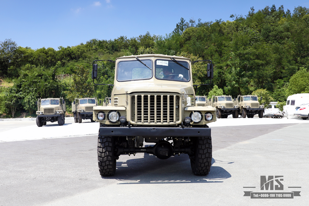 170 hp Camel Grey EQ2082 Chassis_Dongfeng Six-wheel drive 240 Off-road Truck Chassis_Pointed Head Double Glass Transport Vehicle_6×6 25Y Truck Export Special Chassis
