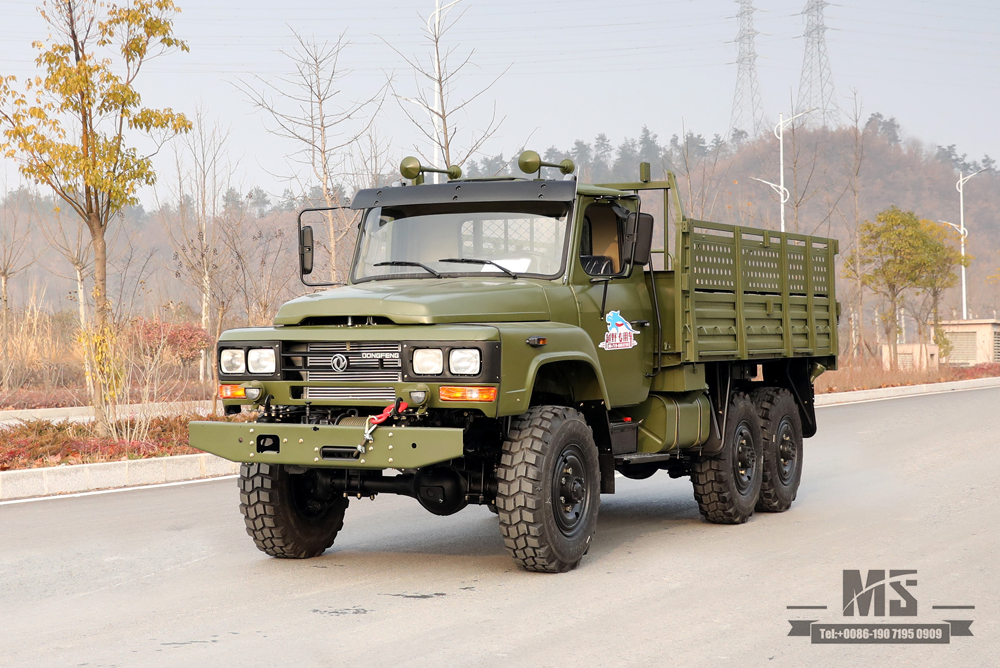 6×6 Dongfeng EQ2082 _170 hp EQ2082 Six-wheel drive Double Glass Off-road Special Truck_240 Transport Vehicle_Export Special Vehicle
